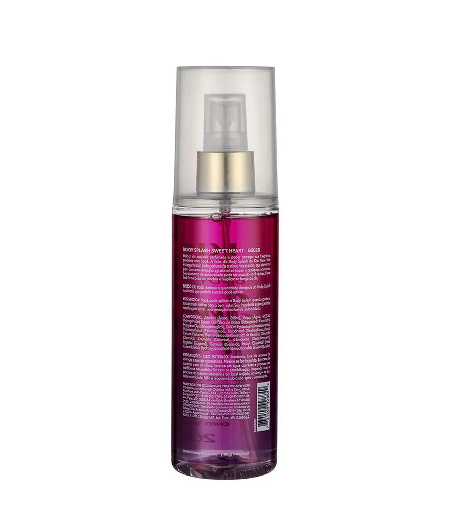 Body Splash Kiss New York Sweet Heart 200ml