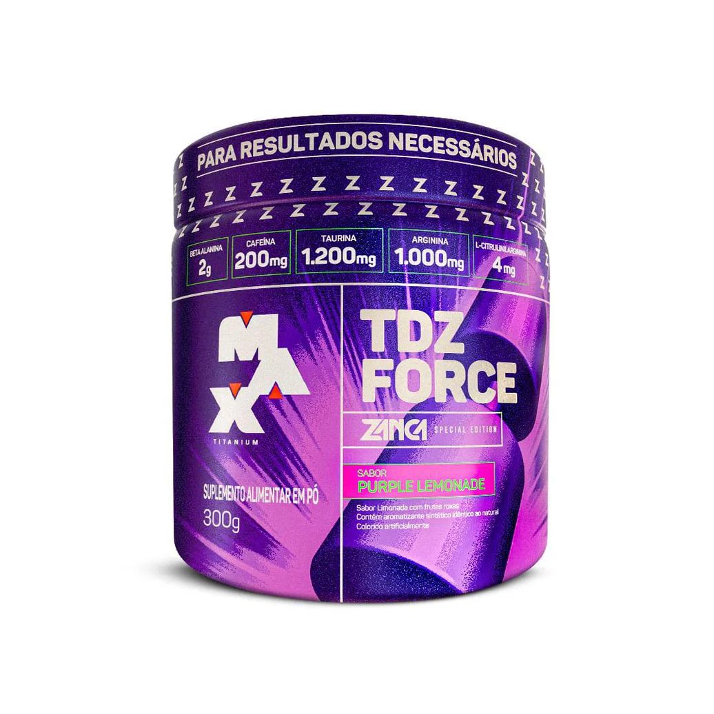PRé TREINO TDZ FORCE GABRIEL ZANCANELLI 300G 300 G Purple Lemonade
