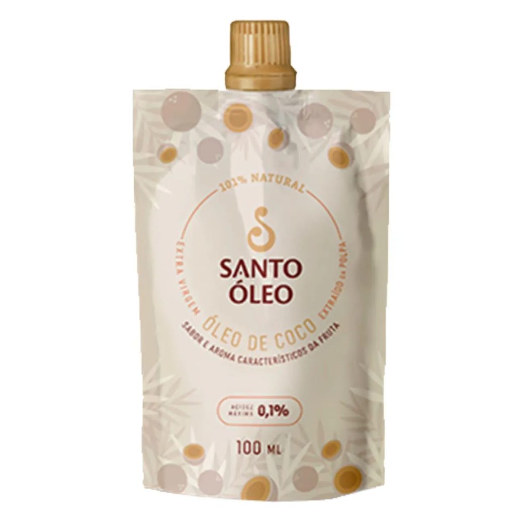 Óleo de Coco Extravirgem Polpa 100ml Santo Óleo