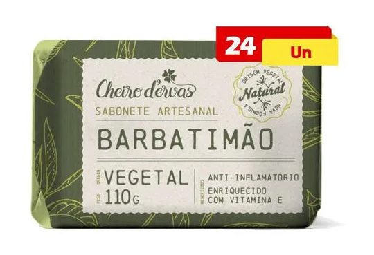 Sabonete De Barbatimão 24 X 110g - Cheiro D'ervas