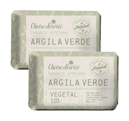Sabonete de Argila 2 X 110g - Cheiro de Ervas