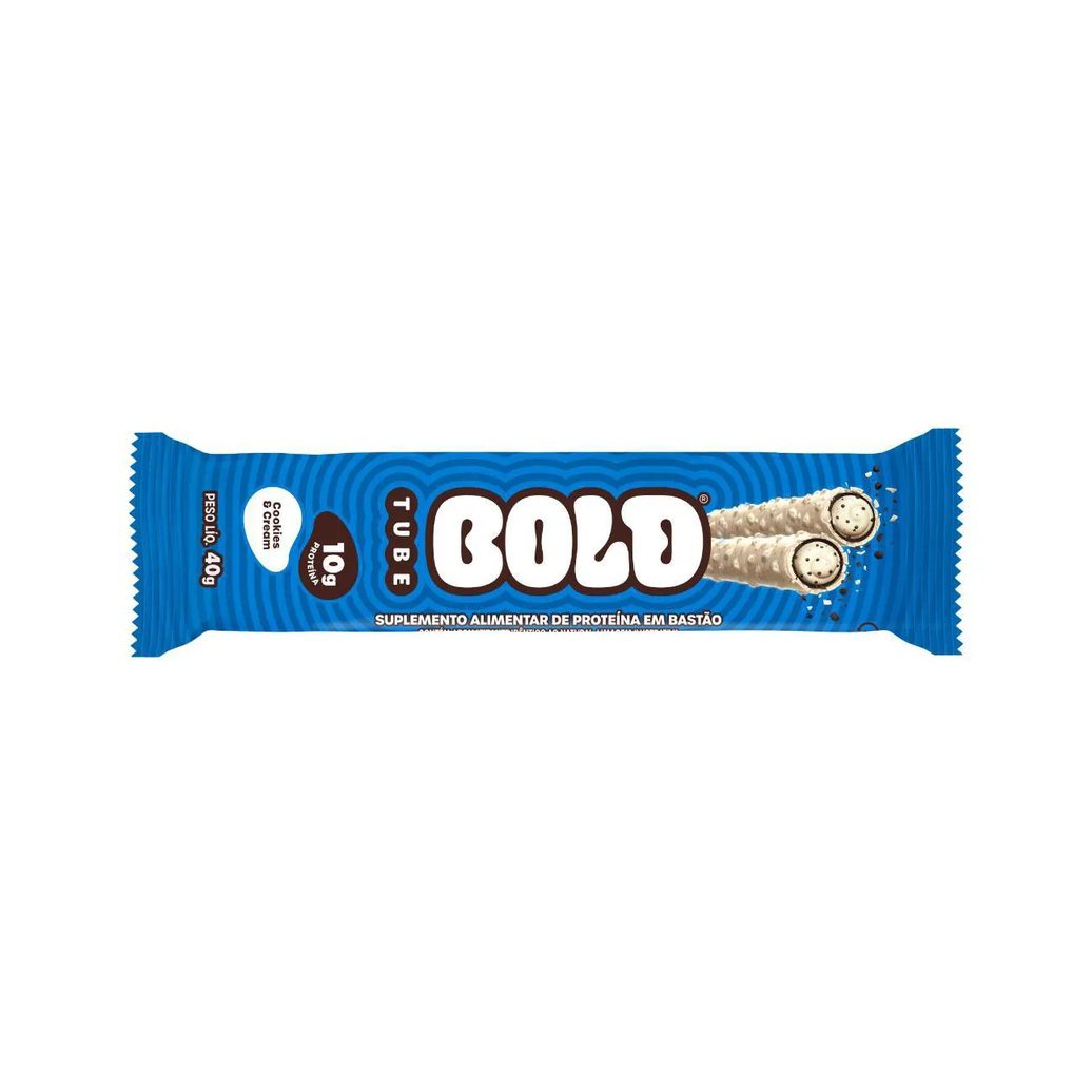 Snack de Proteína Bold Tube Cookies & Cream 40g