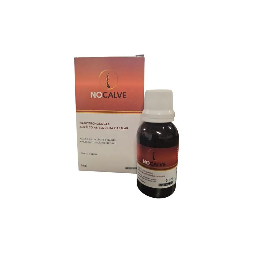 Nocalve Tônico Capilar Antiqueda com Nanotecnologia, 20ml, Auxílio para Volume Endcalve dos Fios