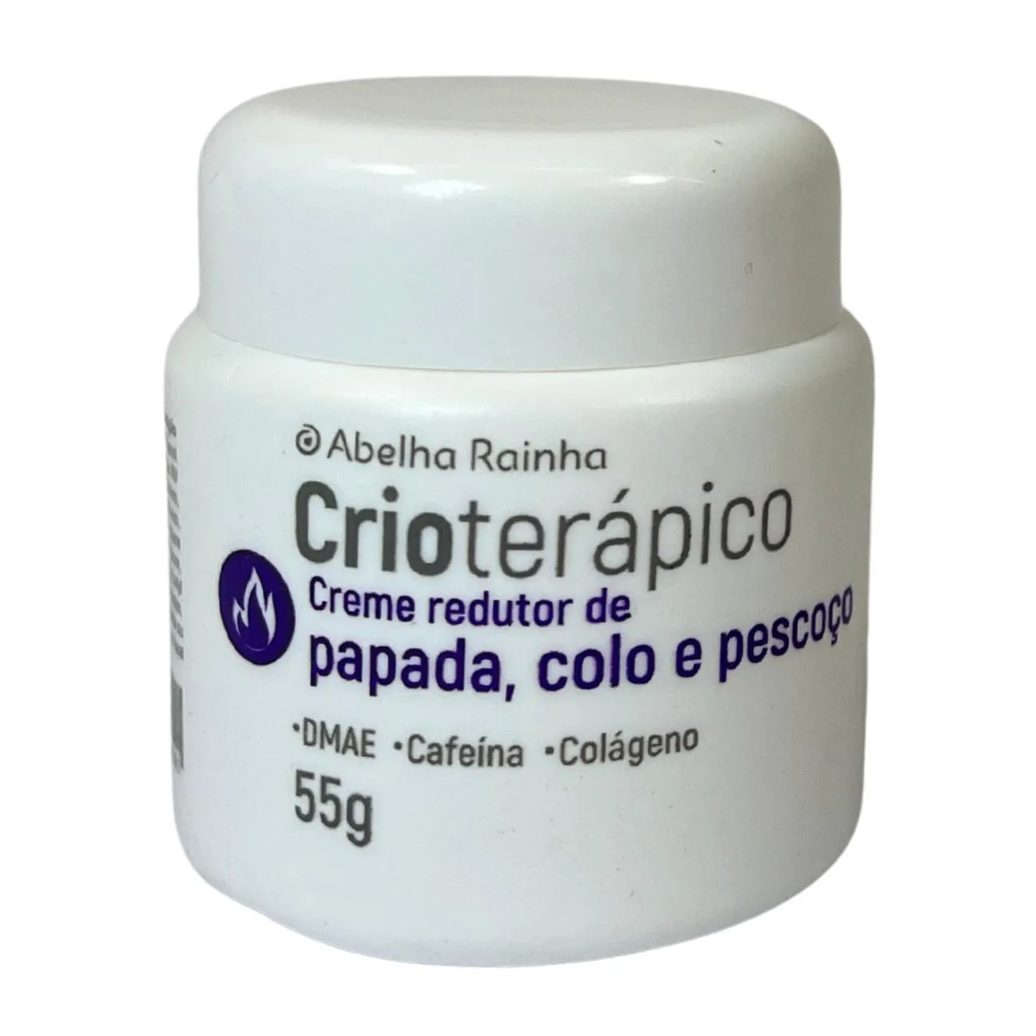 Creme Redutor de Papada, Colo e Pescoço Crioterápico Abelha Rainha 55g