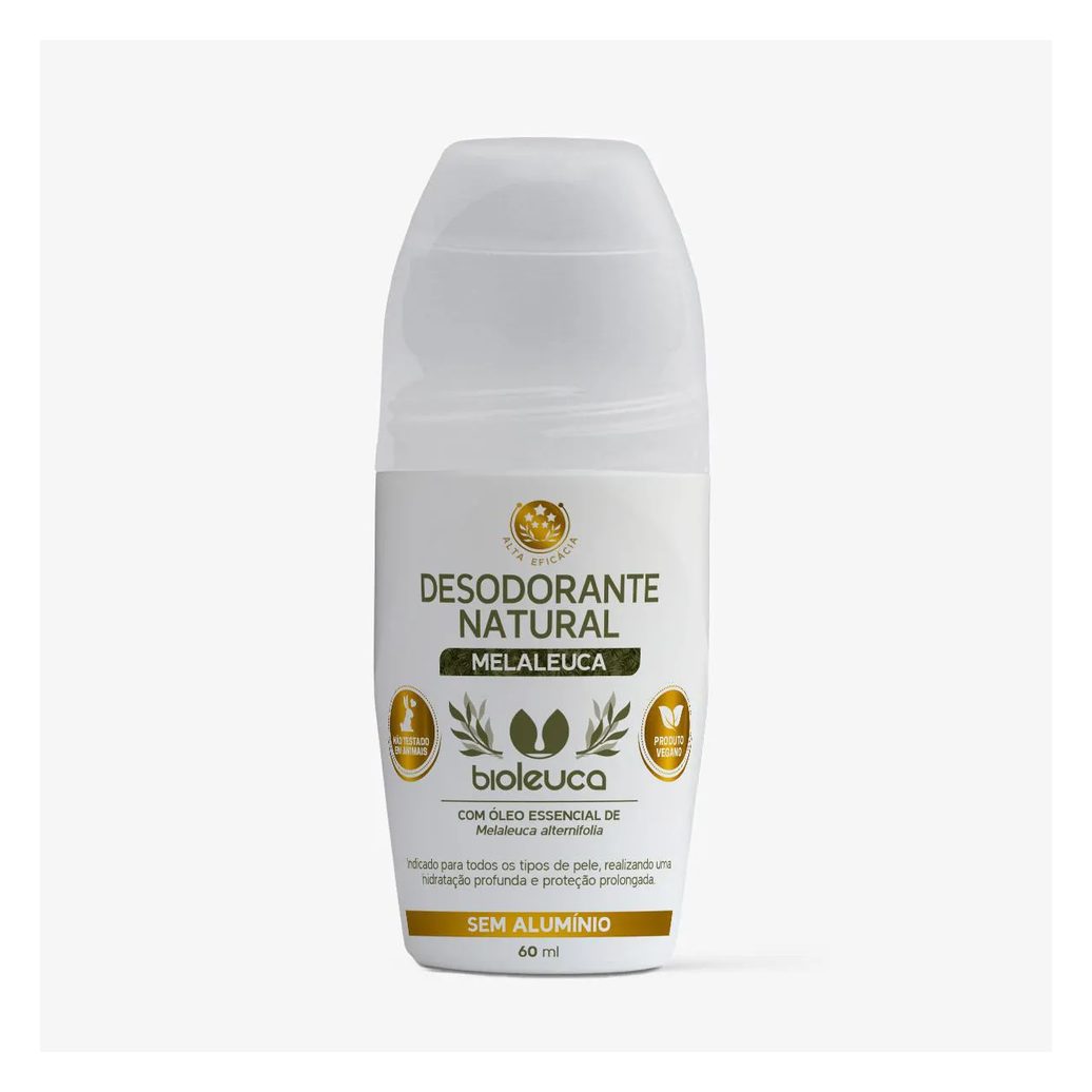 Desodorante Natural com Melaleuca 60Ml - Bioleuca