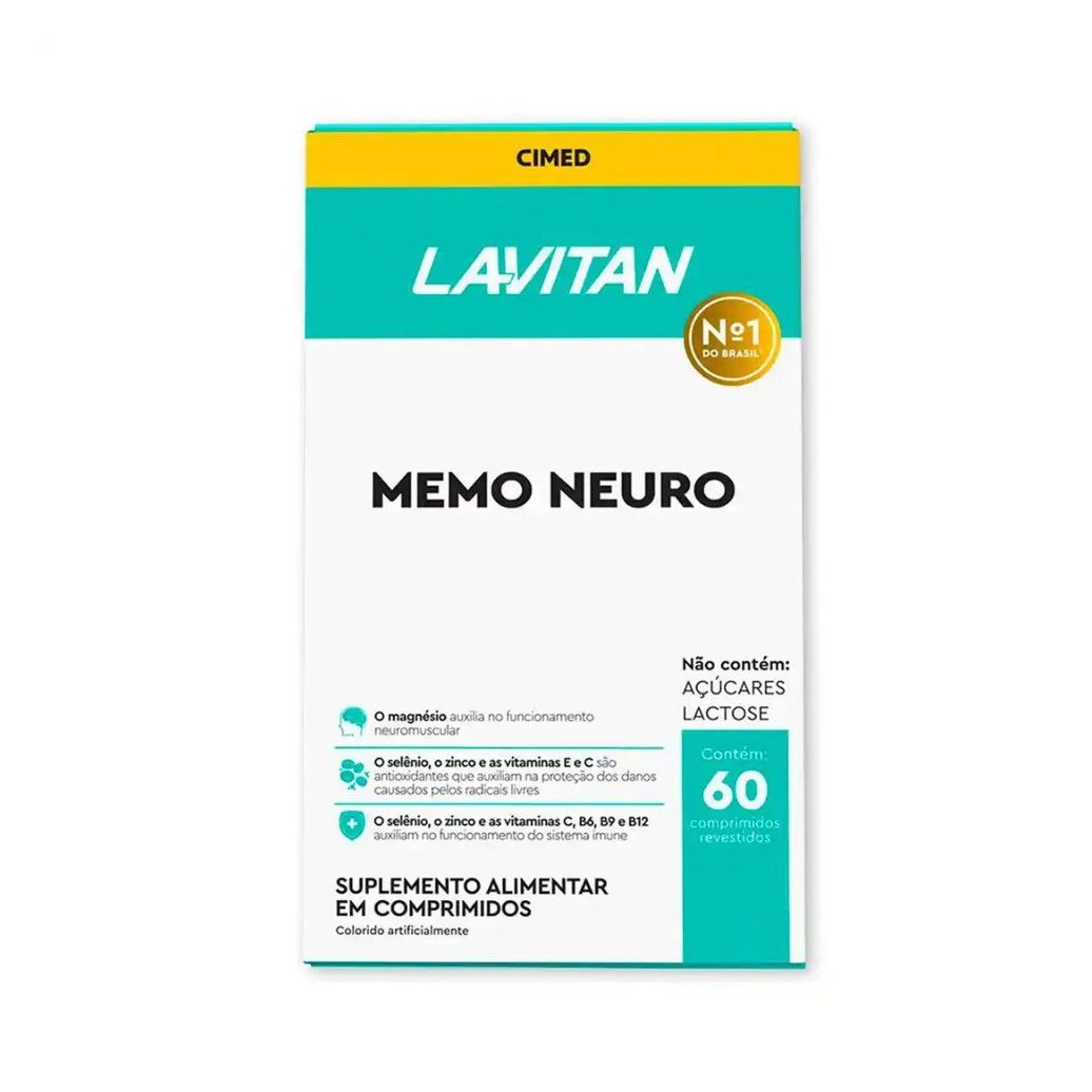 Lavitan Memo Neuro Cimed com 60 Capsulas
