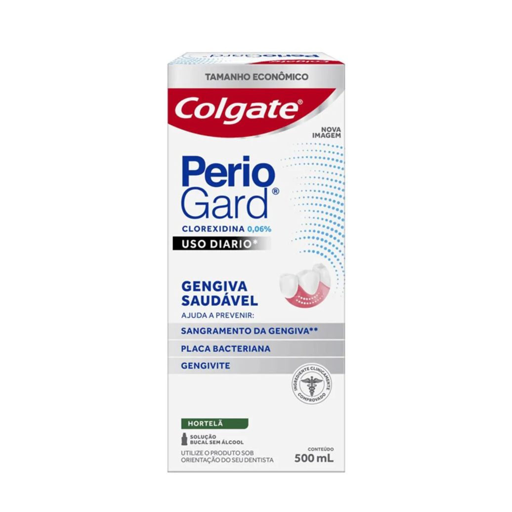 Enxaguante Bucal Colgate Periogard Uso Diário Hortelã - sem Álcool - 500ml