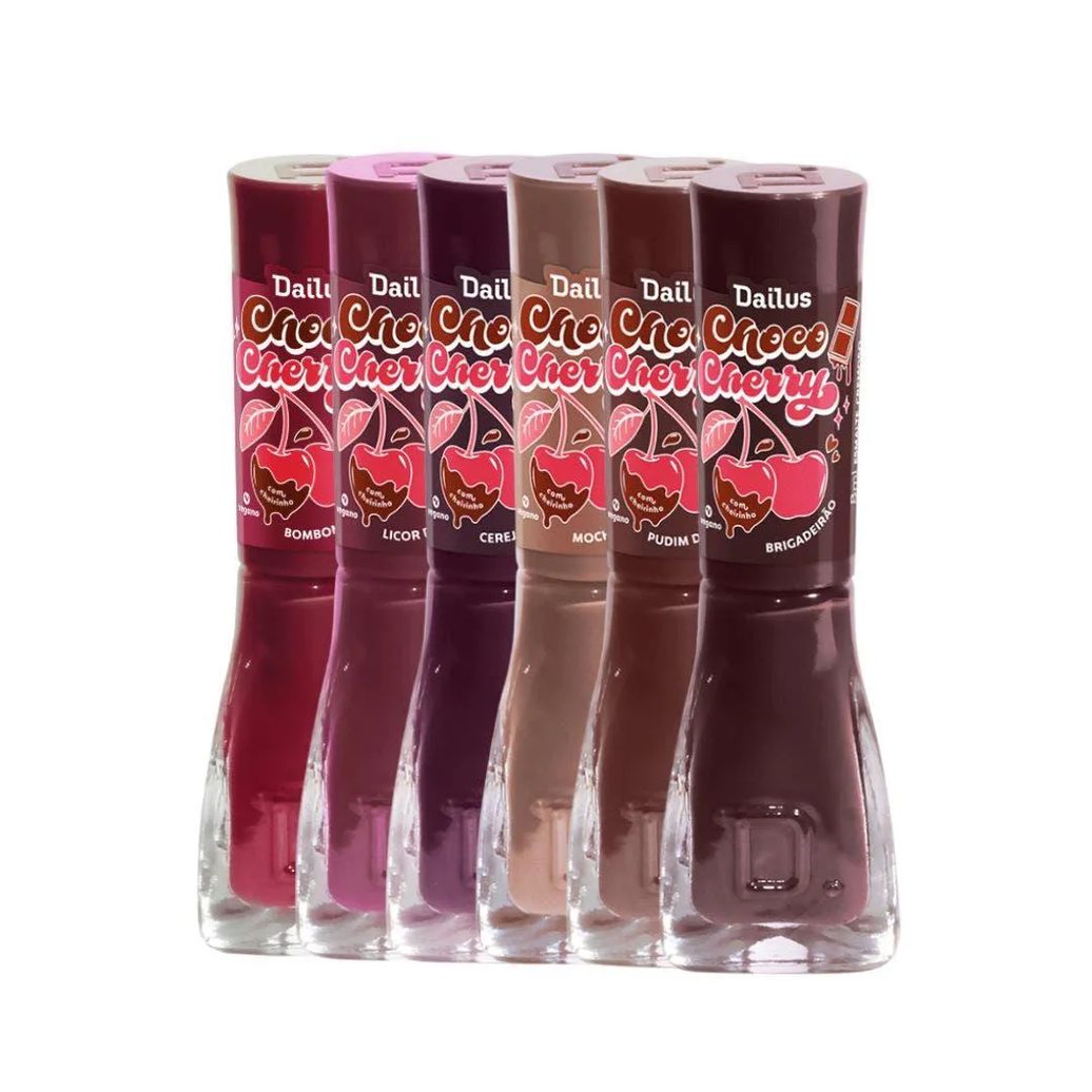 Kit Esmalte Dailus Coleção Choco Cherry