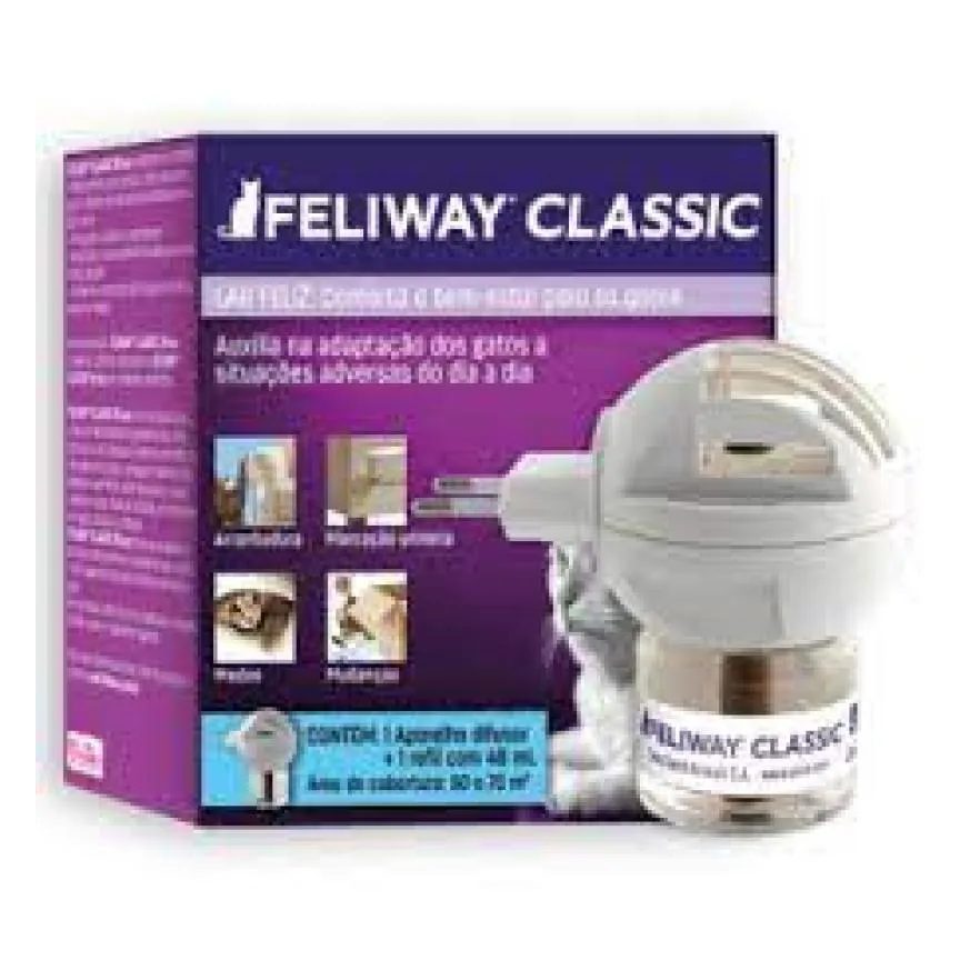 FELIWAY CLASSIC - 1 APARELHO DIFUSOR + 1 REFIL 48ML
