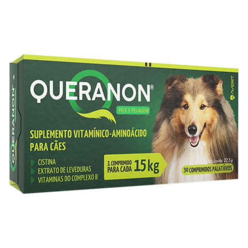Queranon Medium Size - Cães Até 15kg - 22,5g - 30 comprimidos