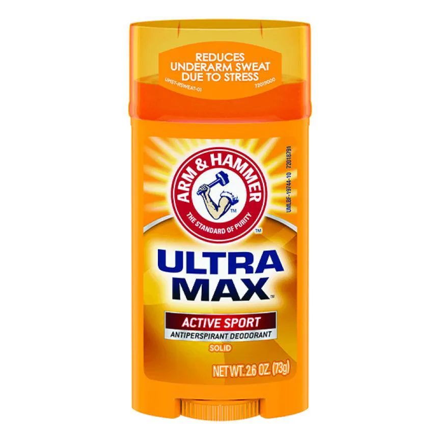 Ultramax Desodorante Antitranspirante Sólido Homens Active Sport 73g - Arm & Hammer