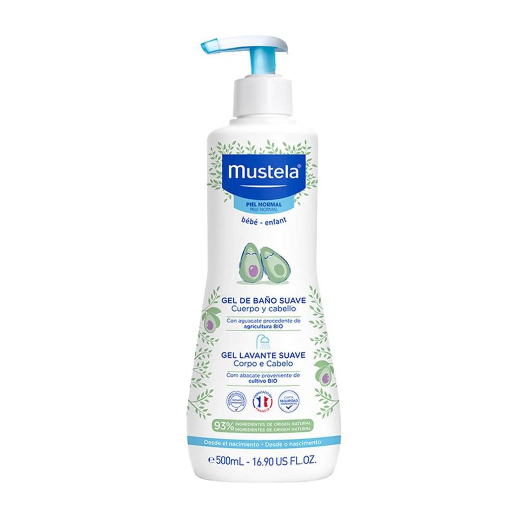Gel Lavante Mustela Bebê Suave Corpo e Cabelo 500ml