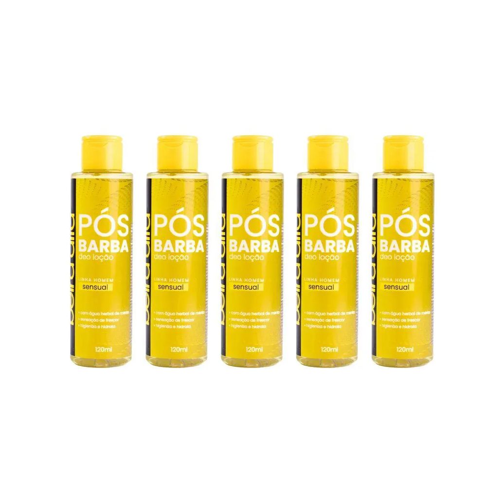 Loçao Pos Barba Beira Alta 120ml Sensual - Kit C / 5un