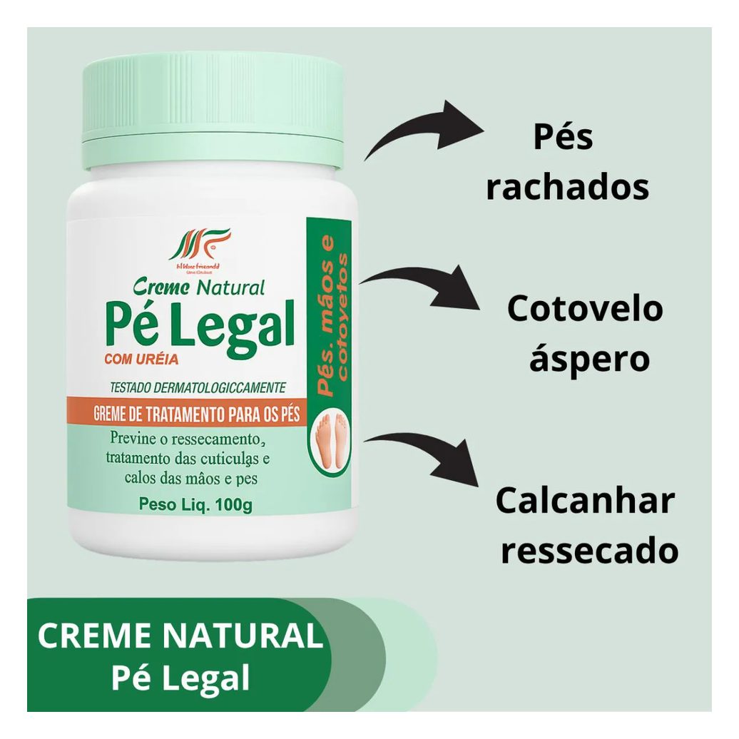 Creme de Uréia para Pés e Cotovelos Hidratação Intensa