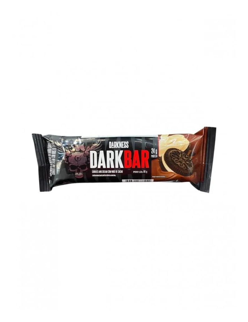 Dark Bar (90g) - Sabor: Cookies And Cream C/ Nibs de Cacau