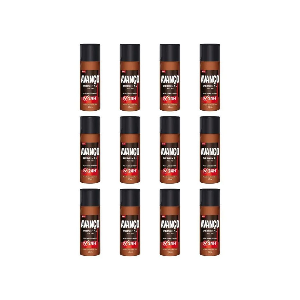 Desodorante Spray Avanço 85ml Original - Kit C / 12un