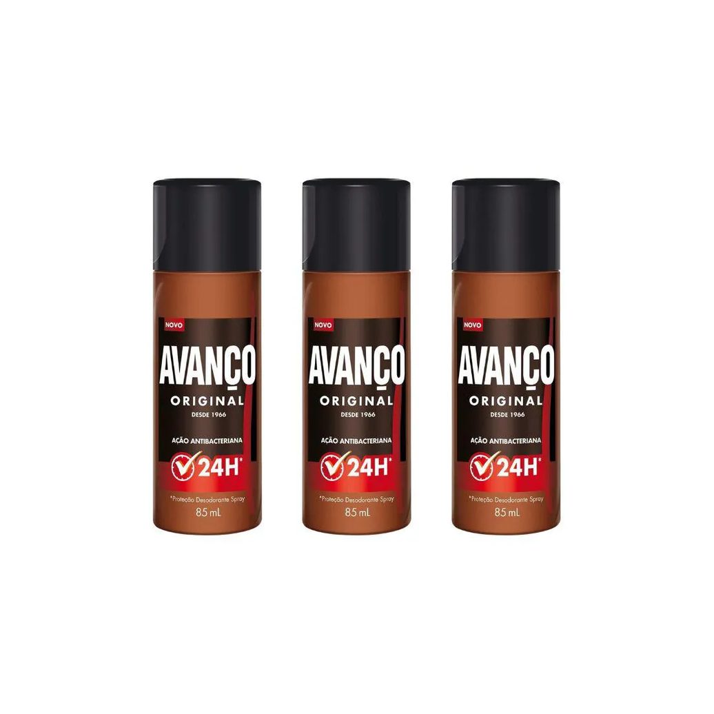 Desodorante Spray Avanço 85ml Original - Kit C / 3un