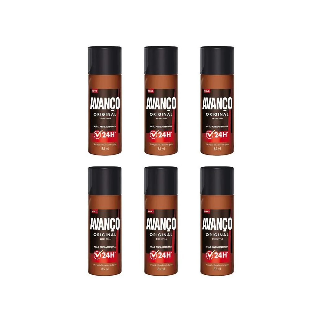 Desodorante Spray Avanço 85ml Original - Kit C / 6un