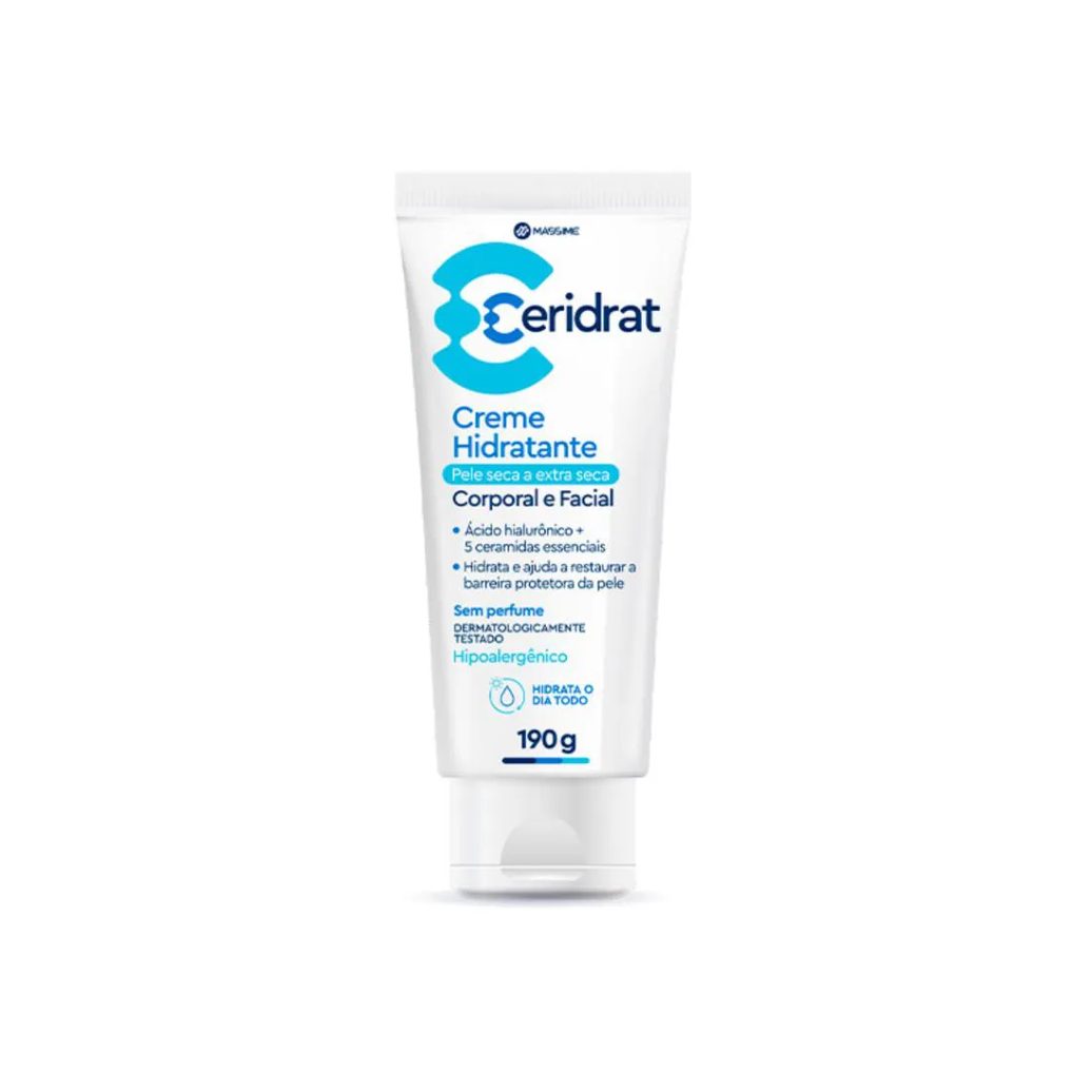 Ceridrat Creme Hidratante 190g Ácido Hialuronico Corpo Rosto Similar Cerave