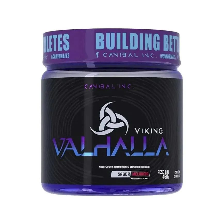 Pré Treino Viking Valhalla Sabor Melancia Pote 450g Canibal