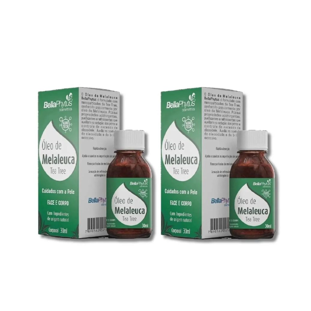 Kit C2 Óleos de Melaleuca Face e Corpo Tea Tree 30ml - Bellaphytus
