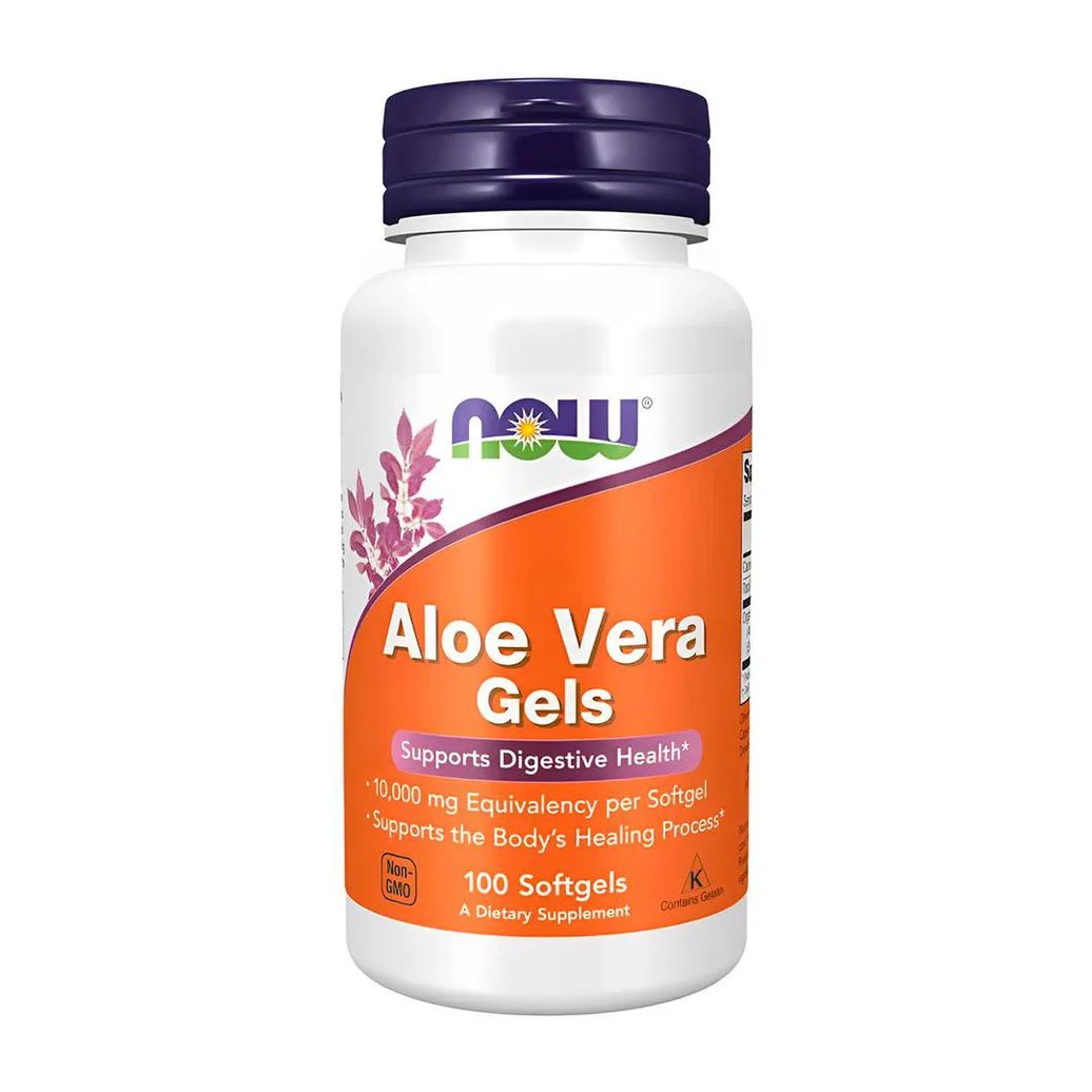 Aloe Vera Gels 10000mg Now Foods 100 Softgels Importado