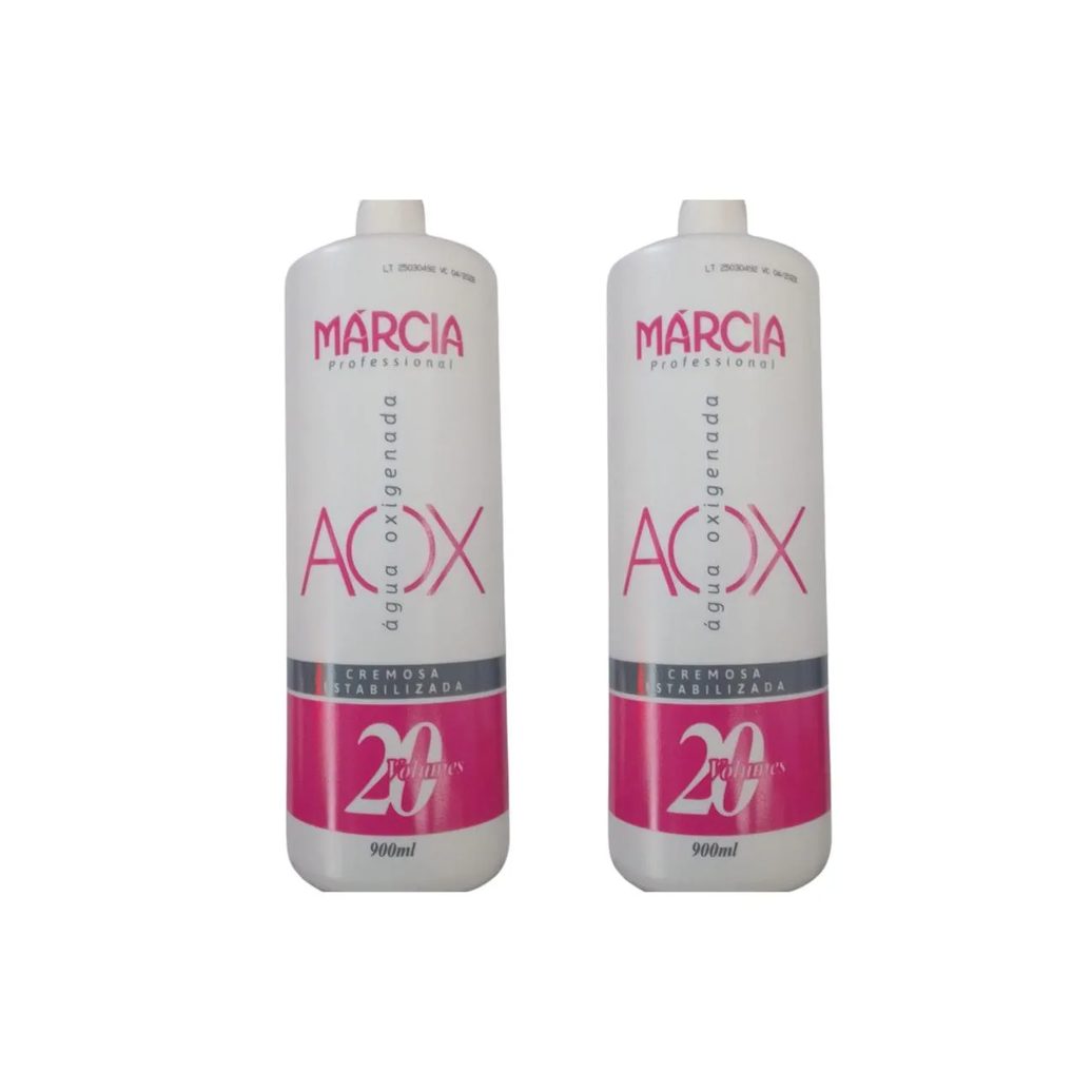 Água Oxigenada Marcia 900ml 20 Volumes Cremosa - Kit C / 2un