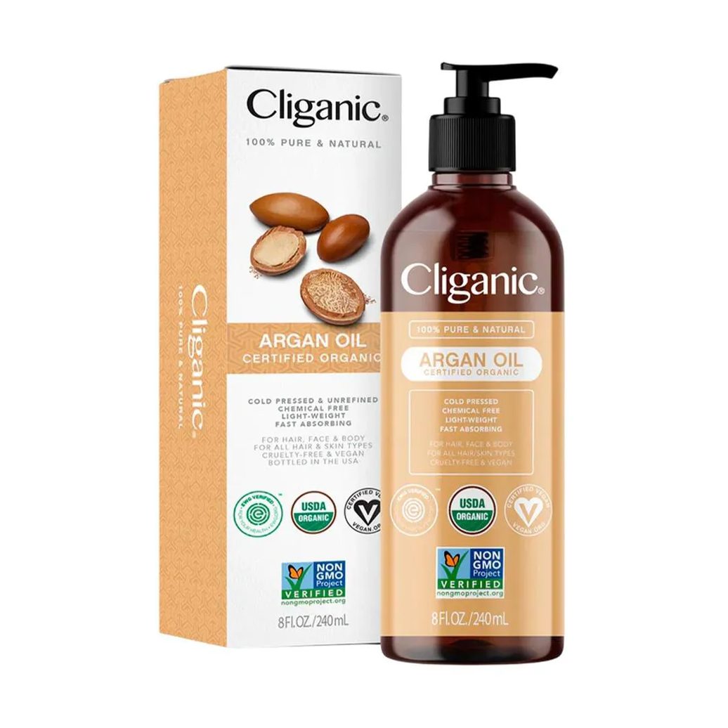 Óleo de Argan Orgânico Cliganic 240ml Importado