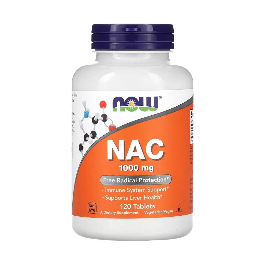 Nac N-Acetilcisteína 1000mg Now Foods 120Tabs Importado