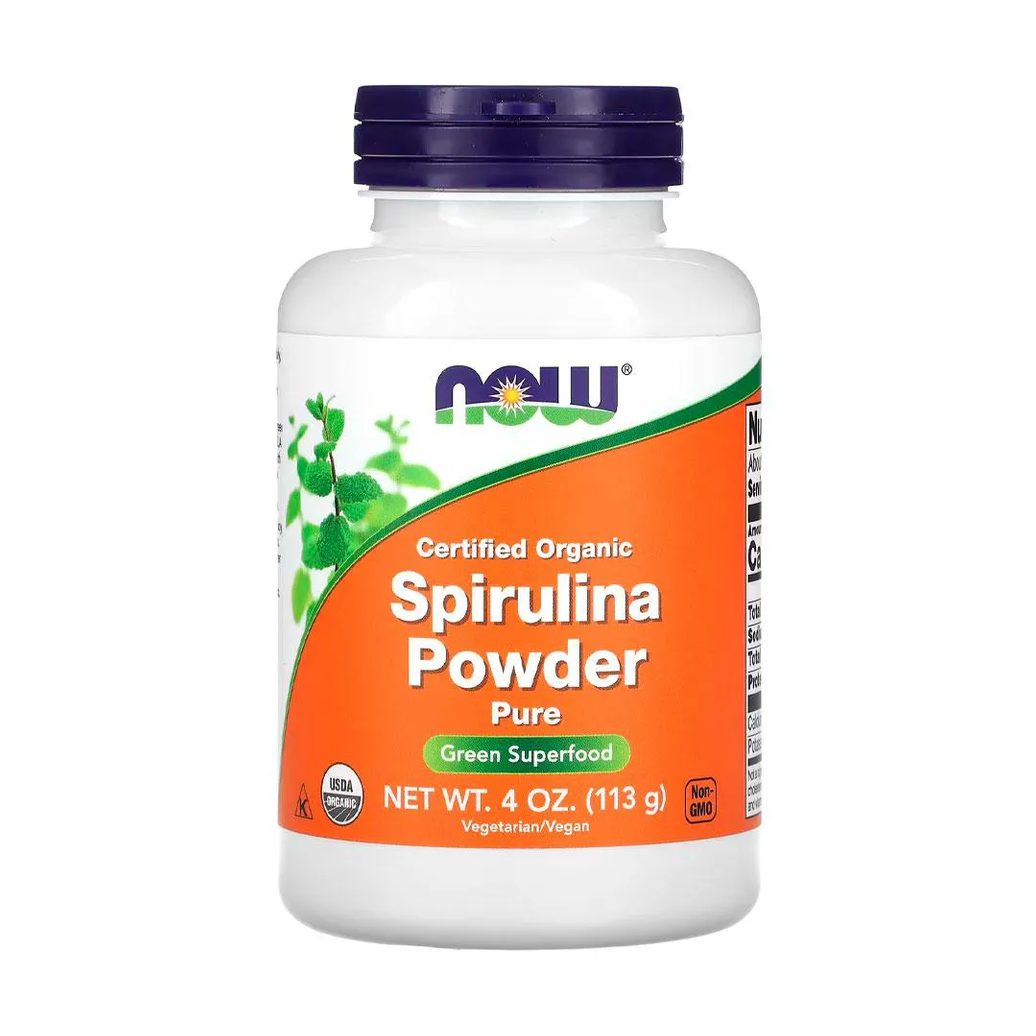 Spirulina em Pó Now Foods 113g Orgânico Importado