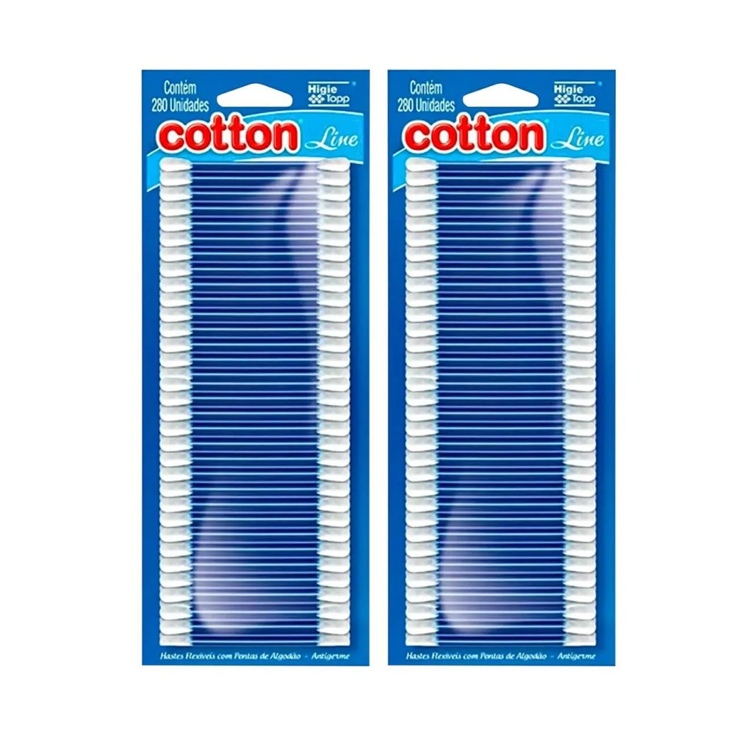 Kit C2 Hastes Flexíveis Pontas Algodão – Cotton Line