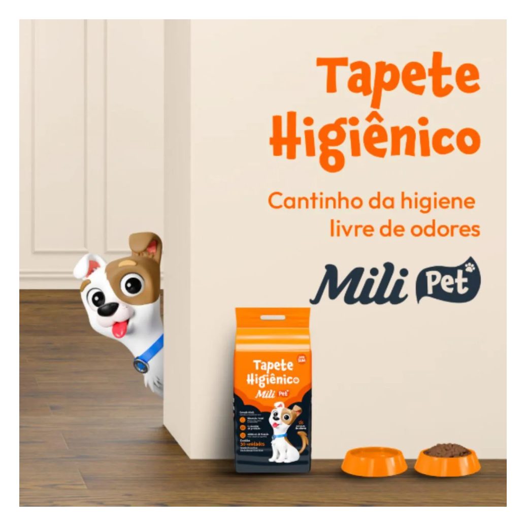 Kit C4 Tapete Higiênico C/ 7 Unidades - Mili Pet