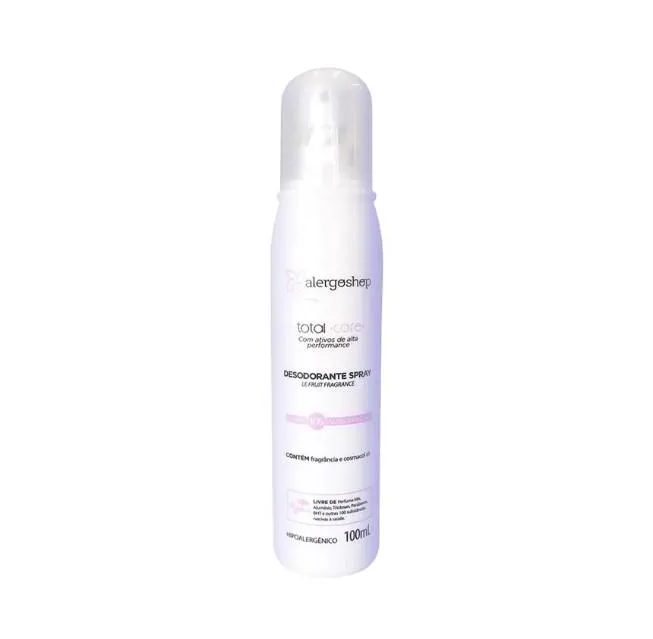 Desodorante Spray Le Fruit Hipoalergênico Total Care Alergoshop 100ml