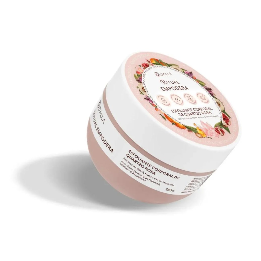 Dalla Esfoliante Corporal de Quartzo Rosa - Rituais - Empodera