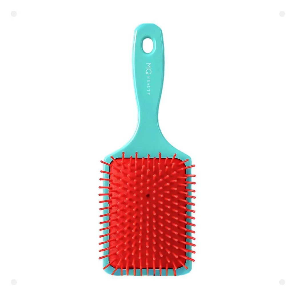 Escova Raquete Grande Mq Beauty Macarron Collection Verde Água