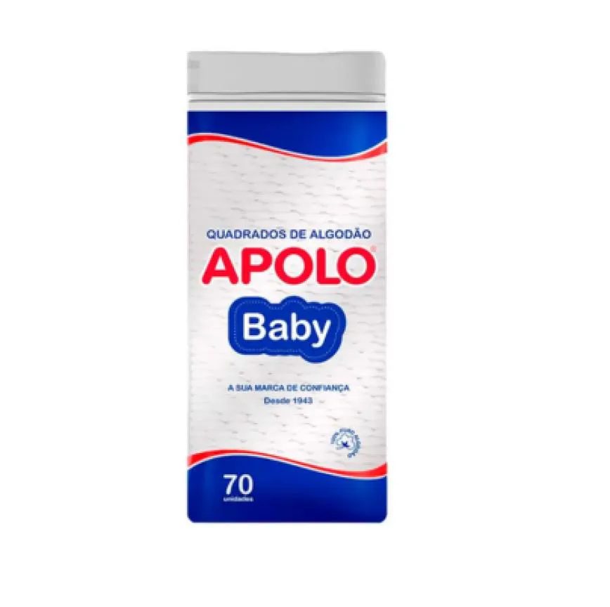 Algodão Apolo Quadrado Baby 70 unidades