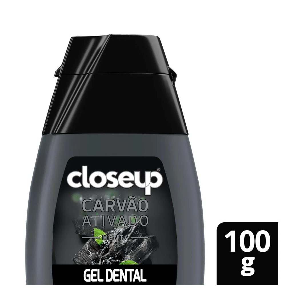 Gel Dental Closeup Branco Radiante Carvão Ativado e Menta 100g