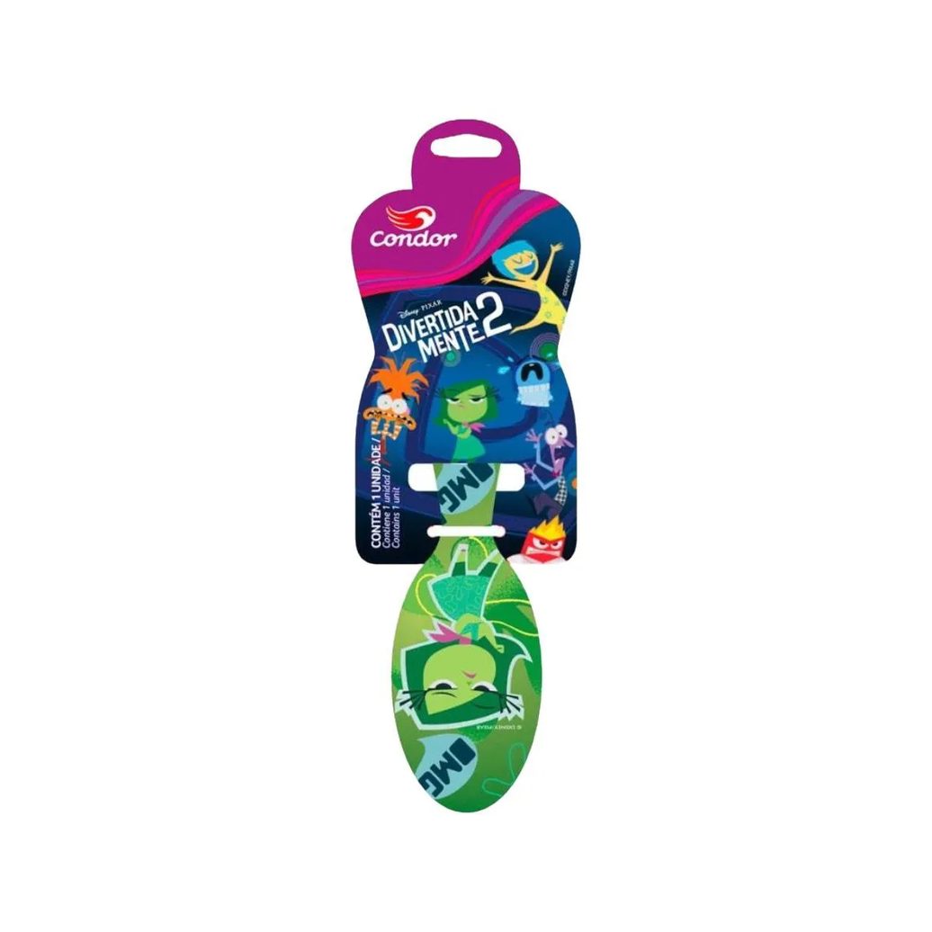 Escova para Cabelo Oval Condor Divertidamente 2 (cores Diversas)