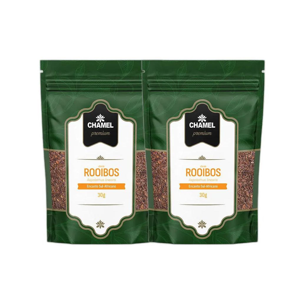 Kit 2x Chá Pacote Premium Pouch - Rooibos 30g - Chamel