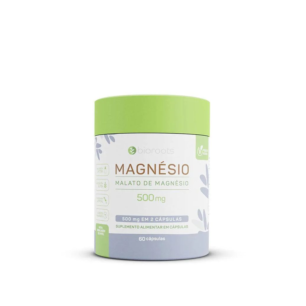 Bioroots Magnésio Malato Vegan 60CAPS