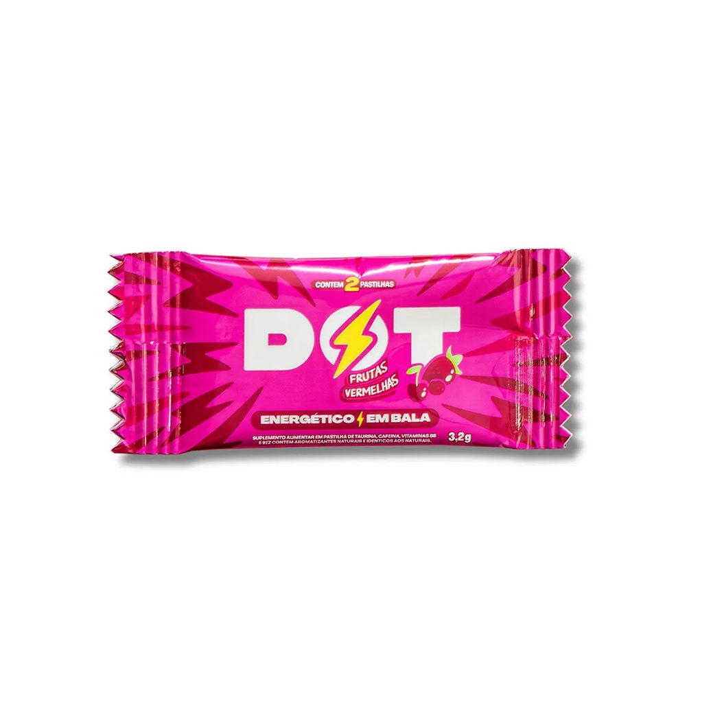 Energético em Bala Dot Frutas Vermelhas 3,2g
