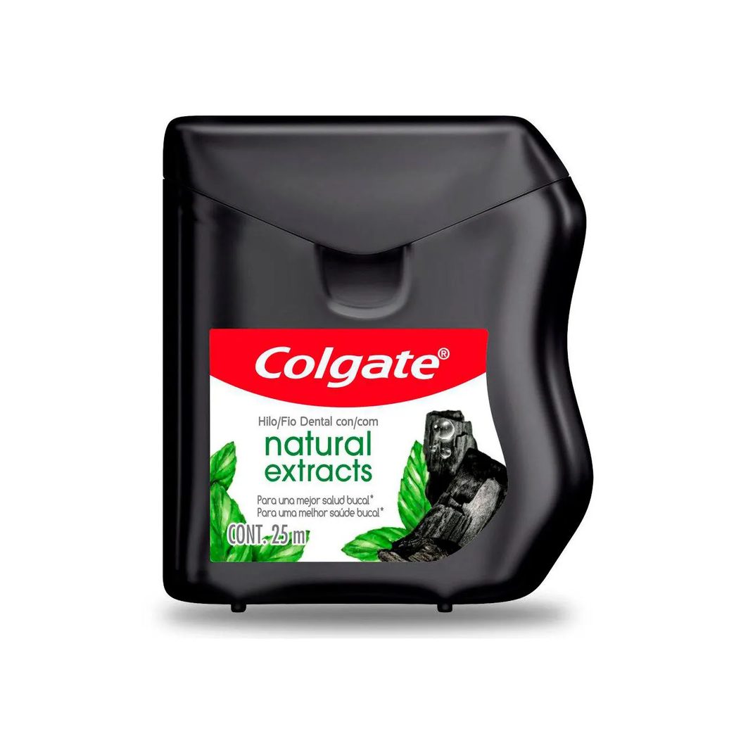 Fio Dental Encerado Colgate Natural Extracts Carvão 25m