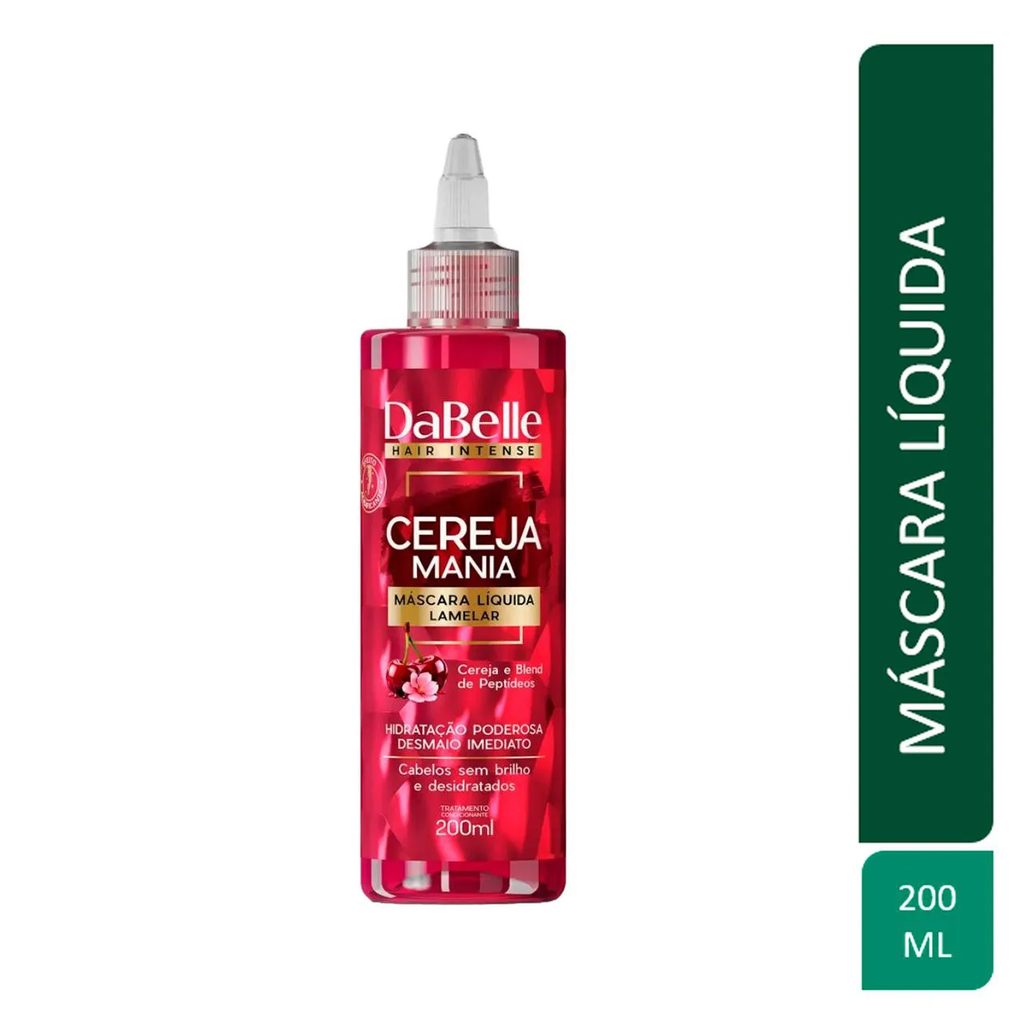 Máscara Líquida Lamelar DaBelle Cereja Mania 200ml