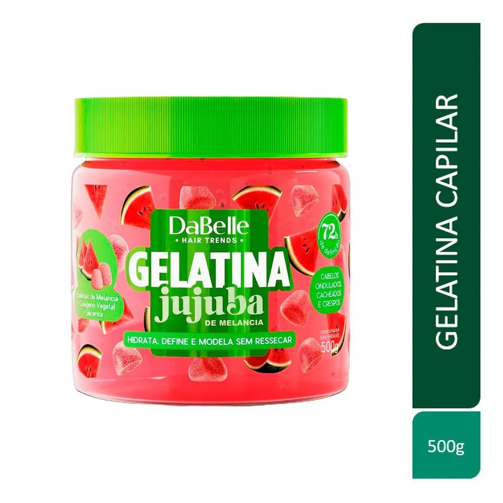 Gelatina Capilar DaBelle Jujuba de Melancia 500g