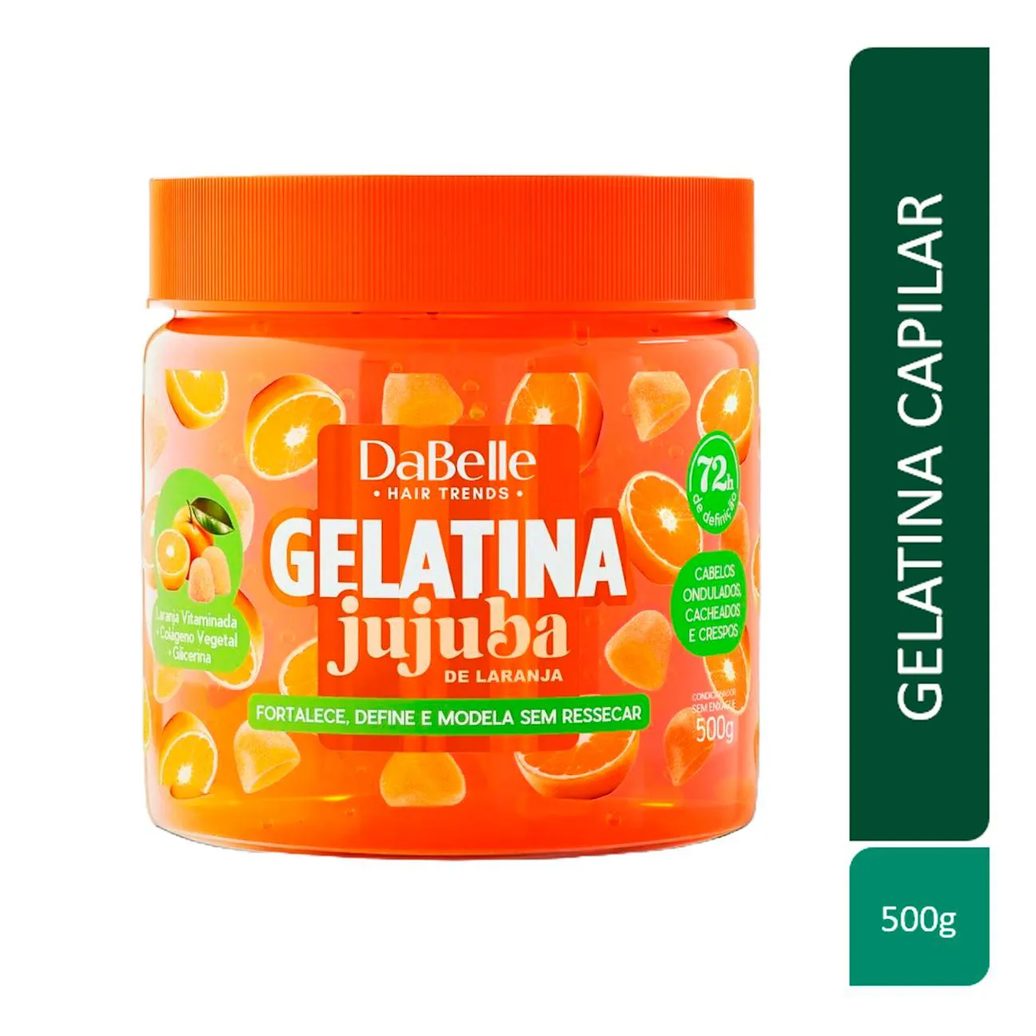 Gelatina Capilar DaBelle Jujuba de Laranja 500g