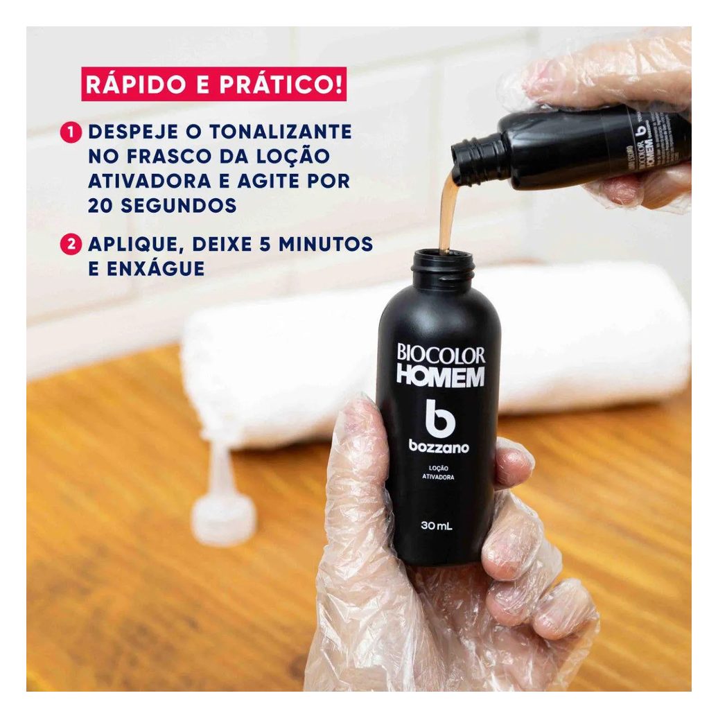 Tonalizante de Cabelo Biocolor Homem Bozzano - Louro Escuro