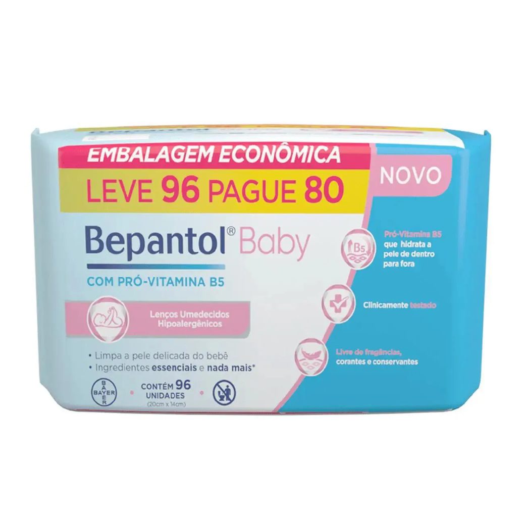 Bepantol Baby Lenço Umedecido 96uni - Bayer