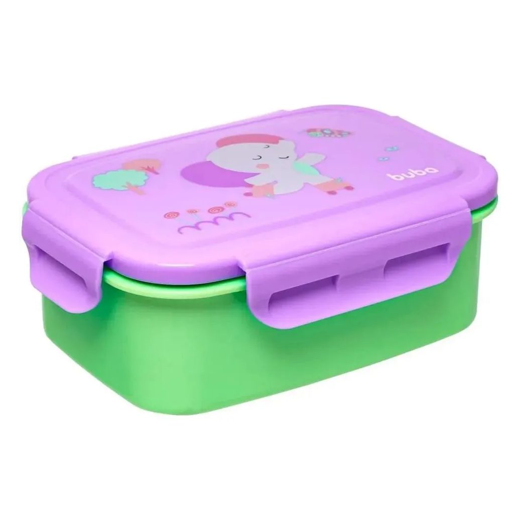 Bentô Box Inox Com Divisórias Zoo Elefante Buba