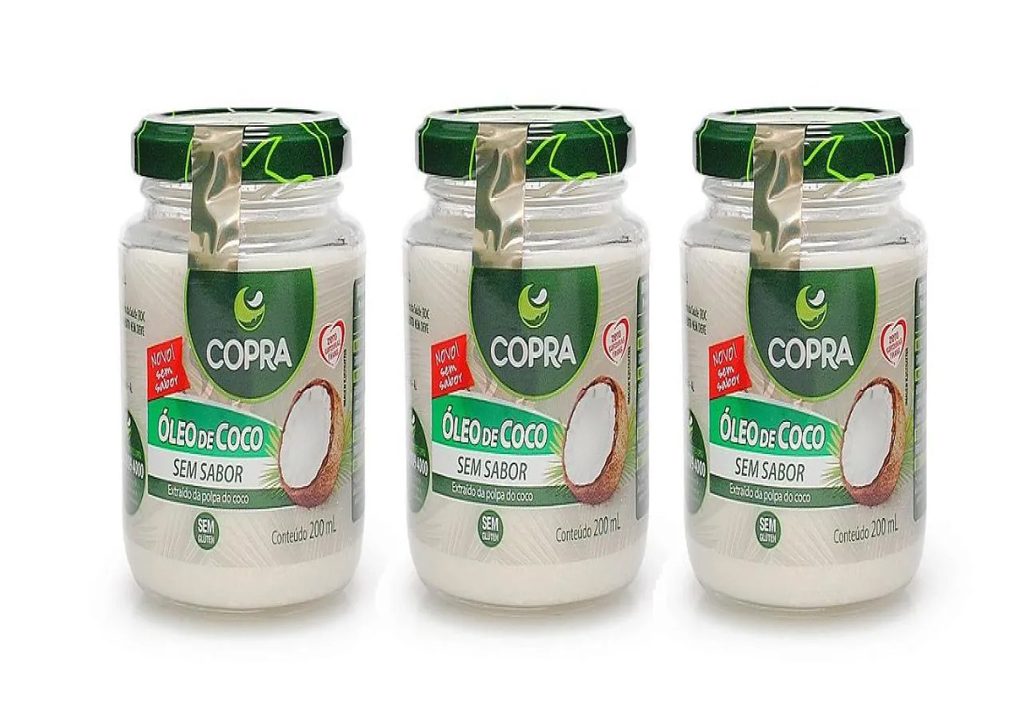 Kit 3uni Óleo De Coco Sem Sabor 200ml - Copra