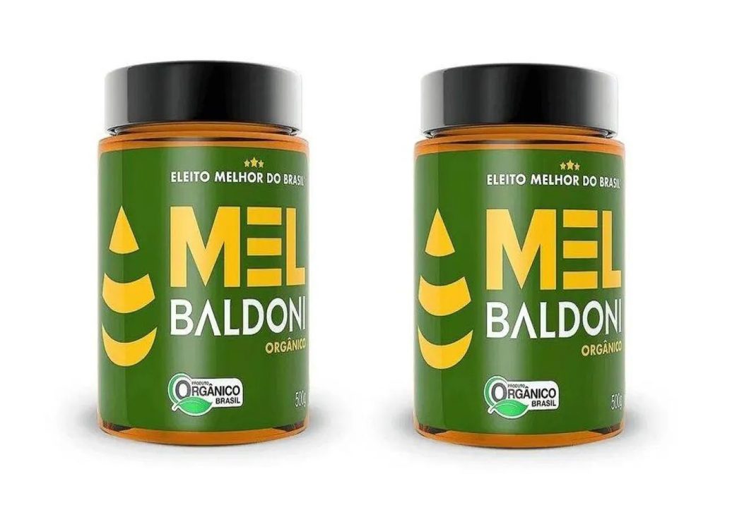 Kit 2uni Mel Orgânico Vidro 500gr - Baldoni